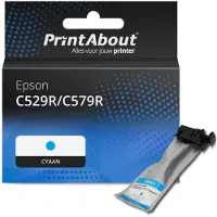 PrintAbout Huismerk Epson C529R/C579R (T01C200) Inktcartridge Cyaan Hoge capaciteit