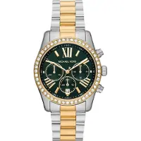 Michael Kors Dameshorloge - - Lexington - RVS - 38 mm - Waterdicht 10 ATM