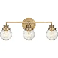 Quintiesse Wandlamp Poppy, dimbaar, messing / goud, Badkamer, metaal, Wandlamp