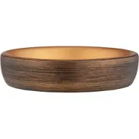 Wenko Tandenborstelbeker Palena, rond zeepschaaltje voor een vaste handzeep of shampoo, gemaakt van hoogwaardig kunsthars in elegant design, (B/D × H) Ø 10,5 × 2,5 cm, brons