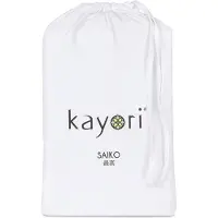 Kayori Molton Hoeslaken Saiko Wit (Katoen)-80 x 220 cm