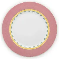 Pip studio Dinerbord La Majorelle Pink 26.5 cm (Set van 6)