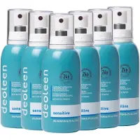 Deoleen Anti-transpirant - Pompspray Sensitive - Deodorant - 75 ml 6 pack