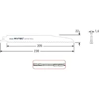 Rotec Reciprozagen RC460 / 1120CF (VPE 5 stuks) - 5250460