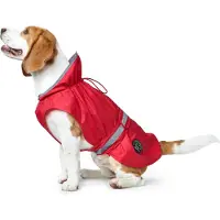 Hunter - Dog Coat Uppsala Rain - Hondenjas Rücken 50 cm - Hals 32-60 cm / Bauch 52-64 cm, rood