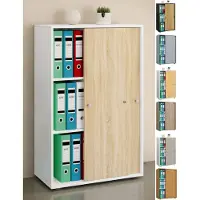 VCM Kantoorkast Lona (Schuifdeuren, beuken, XL)