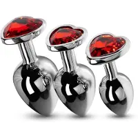 EasyToys Online Only Kristal Buttplug Set - Zilver