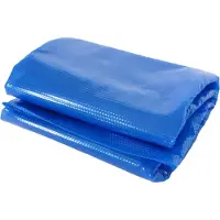 Mendler Zwembadafdekking Warmtezeil Afdekzeil Zonnezeil Zonnezeil, dikte: 400 µm ~ rechthoekig 10x5m blauw