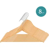 NORDIX Kledinghangers Set 8 stuks - Hout - Kleerhangers