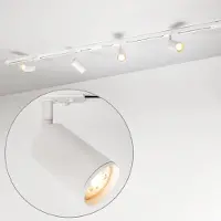LumenXL Modern 1-fase railsysteem van 1,5 meter met Jill spots - wit