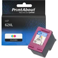 PrintAbout Huismerk HP 62XL (C2P07AE) Inktcartridge 3-kleuren Hoge capaciteit