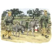 Other Modelbouwpakket Militaire voertuigen - 6077 German Fallschirmjager - w/Donkeys Plastic - 1:35 - Modelbouw