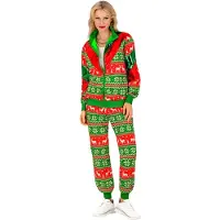 Finidi Kerst Trainingspak Groen Rood Unisex