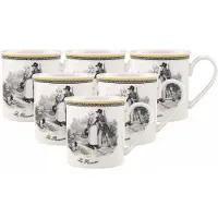 Villeroy & Boch Kaffeebecher Audun Chasse 300 ml Set van 6