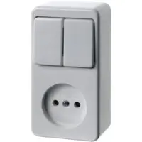 Hager Berker Combinatieschakelaar Contactdoos Zonder Massacontact Serie - 61673549