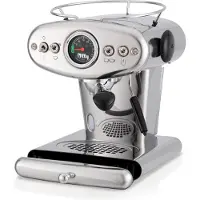 Illy X1 Anniversary Koffiemachine – ESE koffiepads & Gemalen Koffie – Chroom - RVS - Iconisch Design – Met Stoompijp