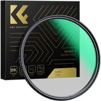K&F Concept 52MM CPL Filter Super Slank Circulair Polariserend Filter met 28 Lagen Groene Coating, HD (Polarisatiefilter), Lensfilter
