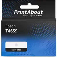 PrintAbout Huismerk Epson T46S9 Inktcartridge Licht-grijs