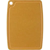 Super Merchant Snijplank antislip - vaatwasserbestendig - bruin houtvezel - 30 x 23.5 cm