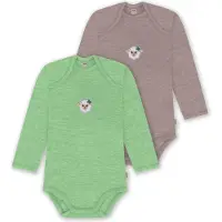 Normani Rompertje/body 'Auckland' beige / groen / gemengde kleuren