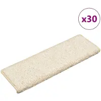 vidaXL Trapmatten 30 st 65x21x4 cm Wit Rechthoekige Rand
