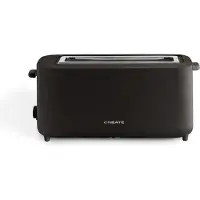 Create - Broodrooster 950W - Met veiligheidssysteem - Zes vermogensstanden - Zwart - TOAST STUDIO XL