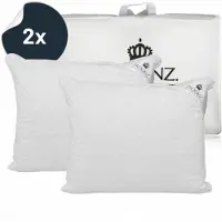 TROONZ 2x Hoofdkussen Six Bamboe Bundel - Ergonomisch Kussen - Verkoelend - 60x70 cm - Set van 2