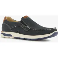 Hush puppies leren heren instappers blauw maat 45