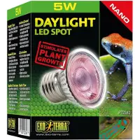 Exo Terra NANO Daylight LED Spot 5W - Mini-LED-lamp, bevordert de fotosynthese van planten. (Modelnummer: EX-3423)