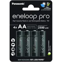 Panasonic Eneloop Pro AA-batterijen 2500mAh - 4 stuks