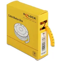 DeLOCK Cable Marker Box, No. 7, yellow, 500 pieces