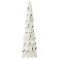 J-Line Kerstboom stukken hout wit large