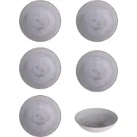 Hazel & Bos Juntos - Kom - 17,5 cm - Porselein - Set van 6 – Madera