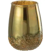J-Line Waxinelichthouder Goud D 9 H 12 Cm