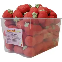 Bvlgari Bulgari Spek Aardbei -marshmallow in de vorm van een aardbei - per silo 60 stuks (+- 1 kg) - spekken - spekjes snoep