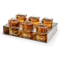 Leopold Vienna - shotglaasjes met houder - set van 6 borrelglaasjes