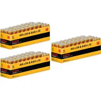 Kodak Xtralife alkaline batterijen 108 pack (72x AA+36x AAA)