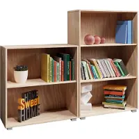 Casaria Boekenkast Vela Eik 2+3 vakken
