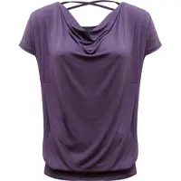 Yogistar Yoga shirt vloeiende batwing "ala" - vlierbes L Loungewear shirt