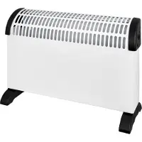 Exquisit Convectorkachel HK 34524 we, 750/1250/2000 W, 3 niveaus, draaggreep, B 533 x D 198 x H 385 mm, kunststof, wit