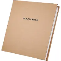 Ginza.se Memory Book - Album Photo Adhesif, 20 Pages Plastifiees Anti-Decoloration, Couverture Flanelle, Format 23,5x27cm, photos 3R/4R/5R - Marron