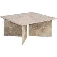 Actona Stone Salontafel - Vierkant - Bruin