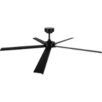 Beacon Lighting Beacon plafondventilator Monza zwart DC stil Ø 152 cm IP55, zwart, Woon-/ Eetkamer, Aluminium, Modern