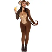 Leg avenue - Cheeky Monkey Kostuum - L - Bruin