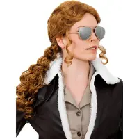 Maskworld Lange Pruik Roodbruin Golvend
