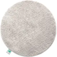 Casa Pura Sky Badmat - Ronde Baddeken - Dichte, Pluizige Feel-Good Factor voor je huis - Antislip & Wasbare - Getest op Schadelijke Stoffen - Diameter : 120 cm - Ivoor
