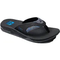 Reef FANNING BLACK/POOL PALM Teenslippers | Maat 13 Heren Zwart