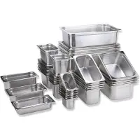 Multi Kantine 1/1 GN 2,5 ltr 53x32,5x2 cm Rustfrit stål,1 pc, Opbergblikken, Zilver