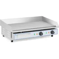 Royal Catering Dubbele elektrische grillplaat - 730 x 400 mm - - Flat - 2 x 2,200 W