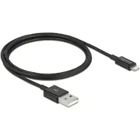 DeLOCK USB data and power cable for iPhone, iPad, iPod black 1 m